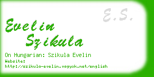 evelin szikula business card